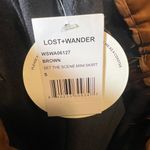 Lost + Wander NWT  set the scene faux leather mini skirt Photo 6