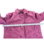 VTG 90s Y2K Denim & Co Women’s S Pink Corduroy Damask Floral Textured Blazer Photo 8