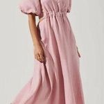 ASTR Angeles Puff Sleeve Cutout Dress Photo 0