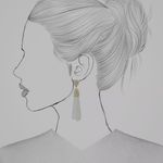 BaubleBar Black Beaded Tassel Earrings Sugarfix NEW NWT & ON CARD Gift Ready Photo 1