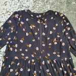 AFRM Long Sleeve Mesh Babydoll Floral Dress Black Photo 8