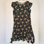 Max Studio Green Floral Flutter Sleeve Ruffled Dress With Belt Size XL NWT! Photo 7