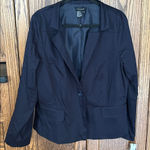 Sandro NWT  Casual‎ Navy Blue Blazer Cotton Single Button Professional Size XL Photo 0
