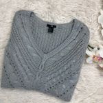 H&M Cable Knit Gray Lightweight Sweater Size Small Photo 0