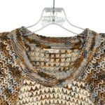 Mystree  Moss Stitch Earth Tone Knit Chunky Sweater Photo 2