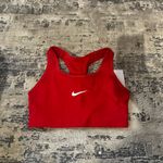 Nike NWT  Red Medium Support Non Padded Swoosh 2.0 Sports Bra Size Small Photo 1