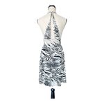 Marciano  Black and White Zebra Print Backless Dress Size M Photo 7