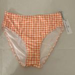 Southern Tide Swim Bottom Conch Shell Gingham High Rise Bikini Bottom Sz XL NWT Photo 3