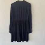ALC Frank A.L.C. Navy blue black long sleeve shirt dress Photo 4