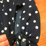 Haute Monde  Navy off the shoulder blouse, L Photo 2