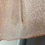 Vince Camuto  Blush Leopard Cheetah Animal Print Sheer Kimono Cover Up Cardigan Photo 1