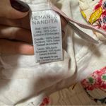 Hemant & Nandita Floral Cargo Pants Medium White Photo 9