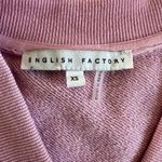 English Factory Oversized Pink V-neck Sweatshirt Poplin Dress Preppy - XS Photo 5