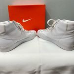 Nike Blazer mid ‘77 vintage triple white high top sneakers tennis shoes women 10 Photo 4
