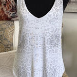 Tart White Asymmetrical Sleeveless Tank Top Photo 0
