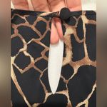 Liz Claiborne  Black and Tan Patterned Mini Dress Size 10 Photo 4