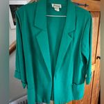 Vintage 80s Joanna Green Cropped Blazer with Short Sleeves Photo 2