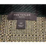 Ann Taylor  Green Plaid Long Sleeve Turtleneck Womens Sweater XSP‎ Photo 7
