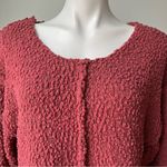 Entro NWT,  Loose Fit Scoop Neck Popcorn Sweater, Sz S Photo 6