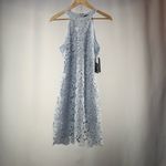 Lulus NWT  Love Poem‎ Lace Mini Dress in Light Blue Size Large Photo 3