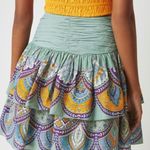 Anthropologie Let Me Be Tiered Printed Mini Skirt, Size XS Photo 4
