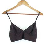 Revolve by the way. Metallic Shimmer Crop Cami Black Red Size S Photo 0