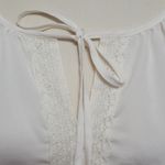 St. Tropez  white crochet trim peasant  blouse size small Photo 1