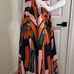 Bel Kazan Colorful Abstract Maxi Dress. #155 Black Size L Photo 3