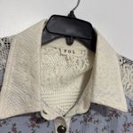 POL Crochet Lacy Floral Sleeveless Blouse Top With Front Pockets Photo 4