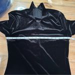 Eloquent Drama Black Velvet Mock Neck Midi Dress Size L Photo 5