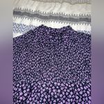 Barbour NWOT‎  Womens Blouse SZ 10 Midhurst Floral High Neck Purple Long Sleeve Photo 1