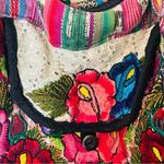 Beautiful Large Embroidered Vintage Floral & Southwestern Bohemian Handmade Bag Blue Photo 7