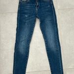 ZARA  women size USA 02 EUR 34 dark blue basic skinny jeans light blue pocket Photo 0