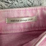 Wrangler  Mid-Rise Vintage Short W Pockets Pink Denim NWOT Size 4 Photo 5