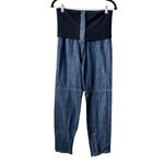 Tibi  Dark Wash High Rise Banded Waist Jeans Photo 1