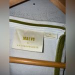 Maeve By Anthropology White Green Trim Tank Sporty Preppy Lounge Gym V Photo 2