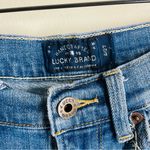 Lucky Brand  The Roll Up Embroidered Denim Shorts size 4 / 27 Long Inseam Photo 9