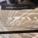 Adrienne Vittadini  100% Silk Palm leaf sheer button down blouse size4 Photo 7