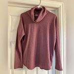 A New Day  Cowl Neck Waffle Knit Sweater Dusty Rose Women’s Medium EUC Photo 3