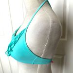 Victoria's Secret Victoria Secret teal fringe halter bikini top Photo 1