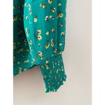 Pleione  Green Floral Women's Pullover Long Sleeve Blouse Photo 4