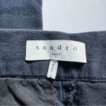 Sandro  Elegant Dark Navy Cropped Trousers Size 34 Photo 3
