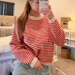 American Eagle Striped Sweater Photo 0