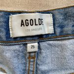 AGOLDE  Parker Vintage Cut Off Denim Shorts Swapmeet... Light Blue Photo 2