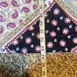 Loft  Patchwork Paisley Floral Print V Neck Blouse Women Size M Photo 4