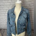 Roxy denim trucker jean jacket size xs Photo 0