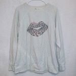 Wildfox Leopard Print Lips Pullover Crew Neck Sweatshirt size small Photo 0