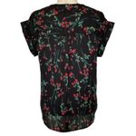 Jon & anna Contemporary Blouse Floral Rose Cap Sleeve Eyelet Lace Size Medium Photo 4