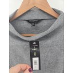 Banana Republic  Repreve Mock Neck Waffle Knit Sweatshirt Pullover Gray XL Photo 2