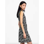 Madewell  Smocked Crewneck Mini Dress Harper Floral Boho Black White US 00 NWT Photo 2